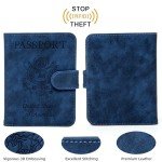 Navy Blue RFID Passport Holder for Travel