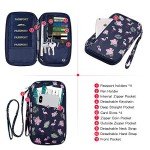 Flamingo RFID Passport Wallet with Vaccine Card Slot