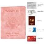 Passport Holder & Vaccine Card Case Combo (Pink)