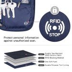 Flamingo RFID Passport Wallet with Vaccine Card Slot