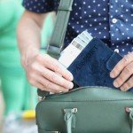 Navy Blue RFID Passport Holder for Travel