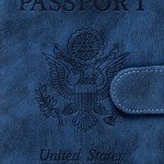 Navy Blue RFID Passport Holder for Travel
