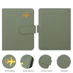 RFID Blocking Passport Wallet for Travel - Aqua Green