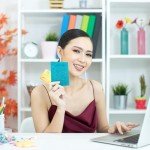 2-Pack Leather Passport Holder Wallets - Pink & Blue