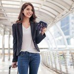 Flamingo RFID Passport Wallet with Vaccine Card Slot