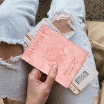 Passport Holder & Vaccine Card Case Combo (Pink)