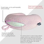 Pink U-Shape Memory Foam Travel Neck Pillow