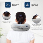 Compact Memory Foam Travel Neck Pillow (Grey)
