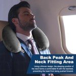 Compact Memory Foam Travel Neck Pillow (Grey)