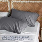 Cooling Bamboo Pillowcases for Hot Sleepers - 2 Pack