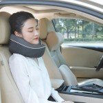 Memory Foam Travel Neck Pillow - Gray