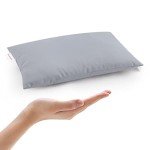 Mini Gray Pillow for Sleeping and Travel