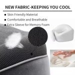 Memory Foam Travel Neck Pillow - Gray