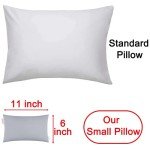 Mini Gray Pillow for Sleeping and Travel