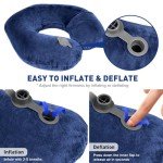 Inflatable Travel Neck Pillow with Soft Cover