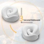 Memory Foam Travel Neck Pillow - Gray
