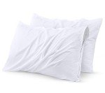 Waterproof Zippered Pillow Protectors (2 Pack)