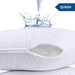 Waterproof Zippered Pillow Protectors (2 Pack)