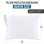 Waterproof Zippered Pillow Protectors (2 Pack)