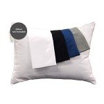 Travel Pillow Protector, 14" x 20", Grey