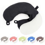 Zebrabox Travel Neck Pillow Replacement Cover - Black