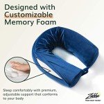 Memory Foam Travel Neck Pillow - Navy Blue