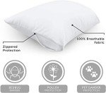 Travel Pillow Protector, 14" x 20", Grey