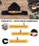 Stuffable Neck Pillow with Hood for Travel