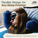 Memory Foam Travel Neck Pillow - Navy Blue