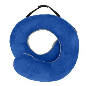 Travelon Wrap-n-Rest Travel Pillow, Cobalt/Gray