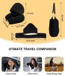 Stuffable Neck Pillow with Hood for Travel