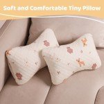Mini Travel Pillow - Machine Washable, Pink Deer