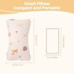Mini Travel Pillow - Machine Washable, Pink Deer