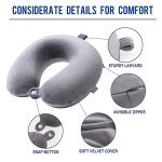 Memory Foam Travel Pillow for On-the-Go Comfort
