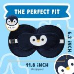 Penguin Travel Pillow Set with Eye Mask