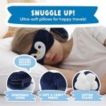 Penguin Travel Pillow Set with Eye Mask