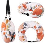 Stuffable Travel Pillow Cover with Snap Strap