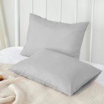 Soft Microfiber Toddler Pillowcase 2 Pack, Gray
