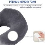 Memory Foam Neck Pillow for Travel & Home