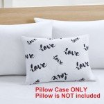 Toddler Love Print Travel Pillow Cover 15"x20