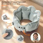 Inflatable Travel Neck Pillow with Eye Masks