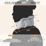 Inflatable Travel Neck Pillow with Eye Masks