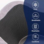 Comfy U-Shaped Neck Pillow Cover - Gray