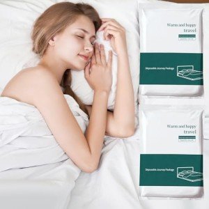 Travel Bed Sheet Set with Pillowcases and Toilet Seat