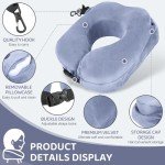 Cozy Neck Pillow with Hood & Earplugs