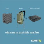 Klymit Lightweight Inflatable Travel Cushion - Gray