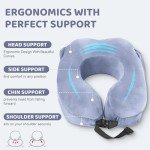 Cozy Neck Pillow with Hood & Earplugs