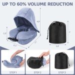 Cozy Neck Pillow with Hood & Earplugs
