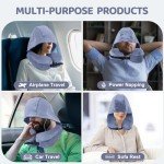 Cozy Neck Pillow with Hood & Earplugs