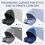 Cozy Neck Pillow with Hood & Earplugs